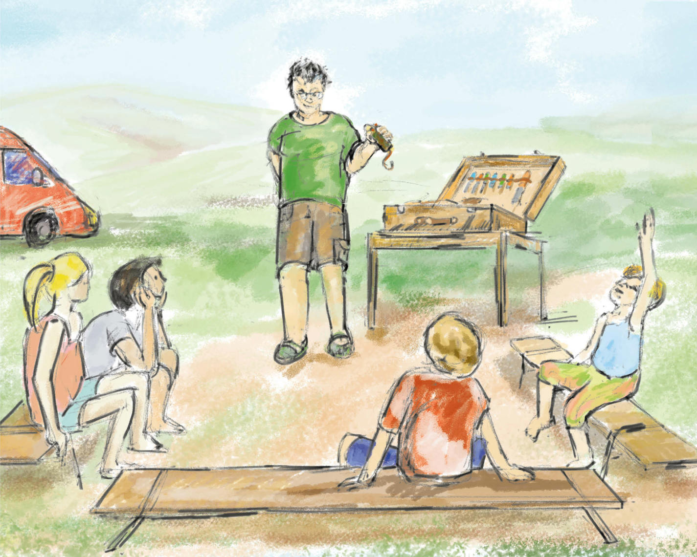 Schnitzen mit Kindern und Jugendlichen