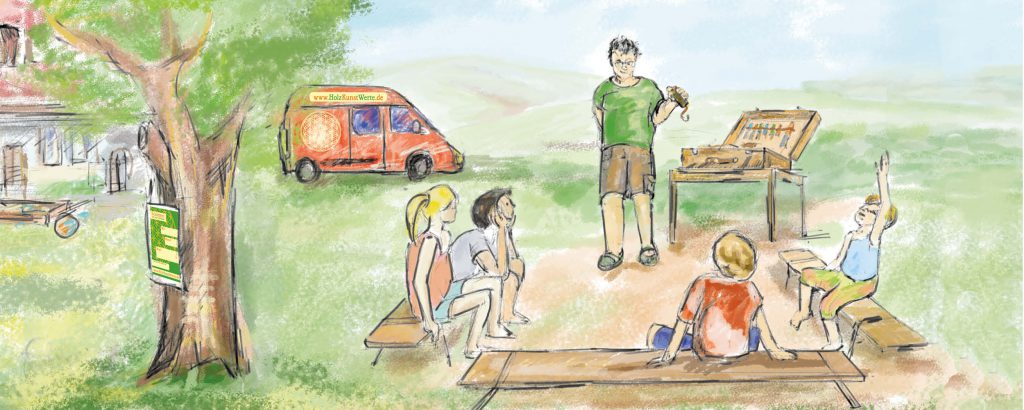 Schnitzen mit Kindern und Jugendlichen