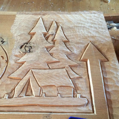 Hinweisschild für einen Campingplatz