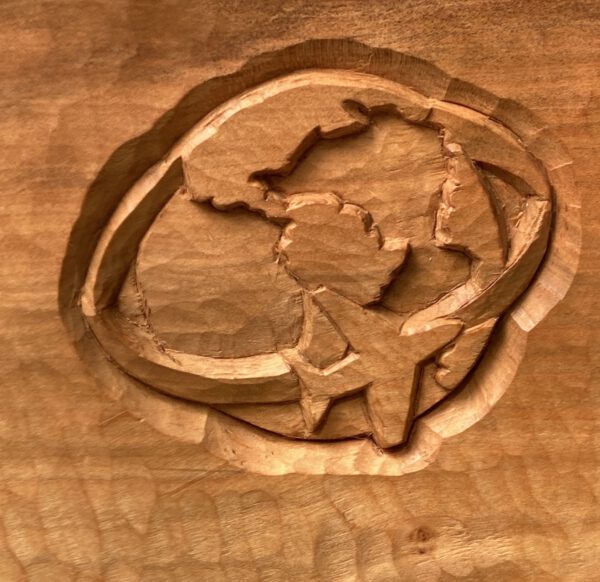 Frühstücksbrett mit persönlichem Relief